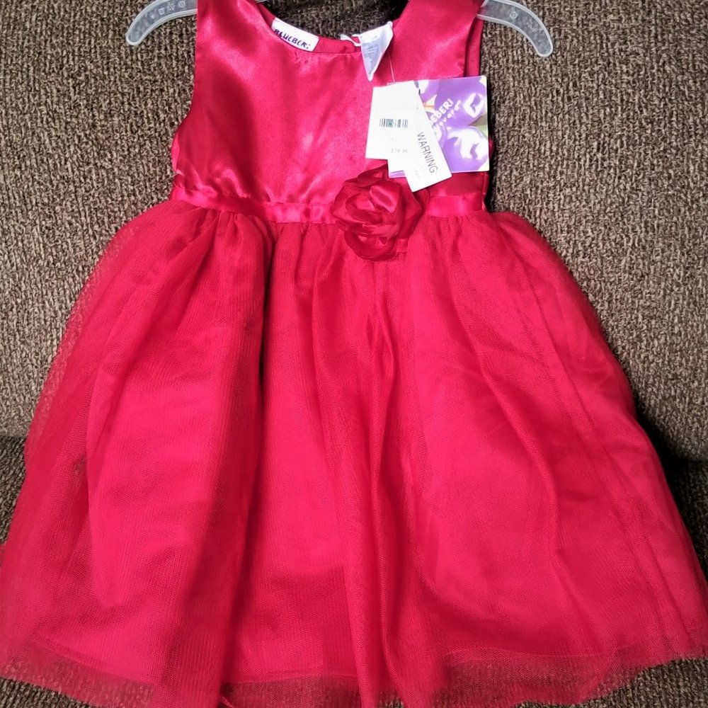Blueberi Blvd 3T Red Holiday Dress (reg $35) NWT $18